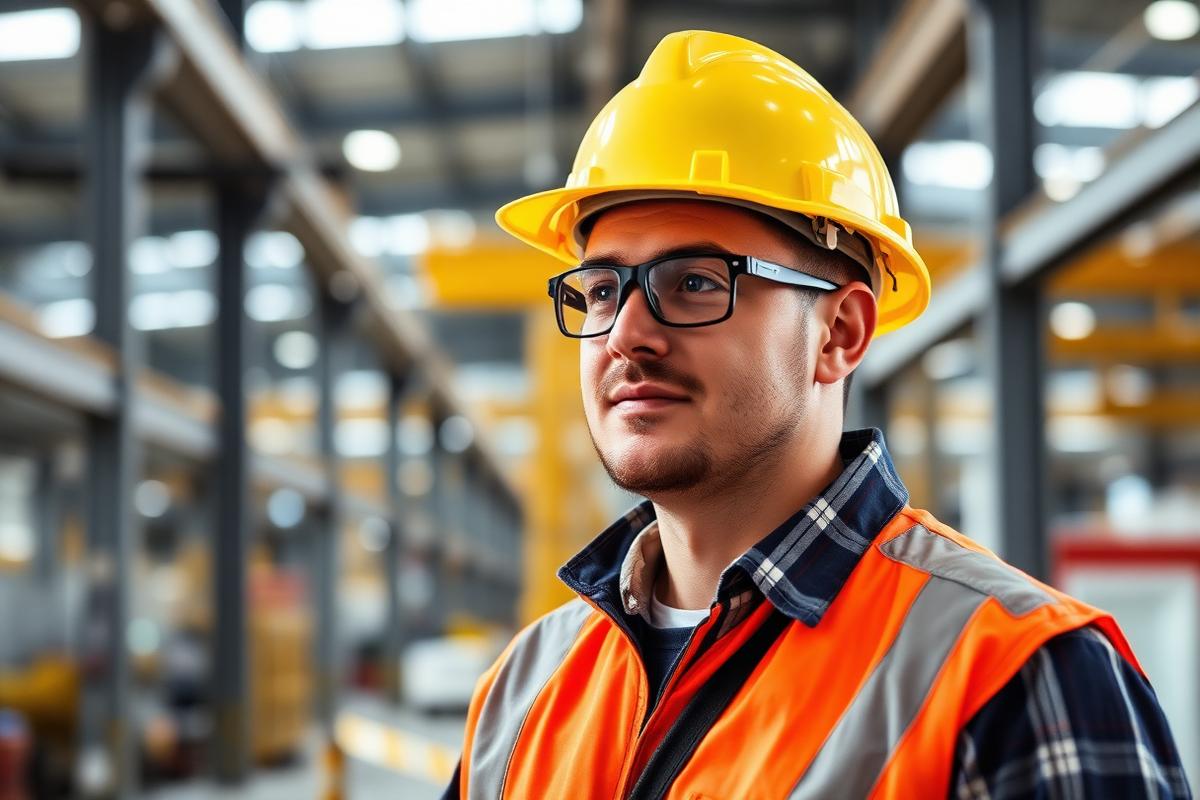 Worker protected by occupational health standards